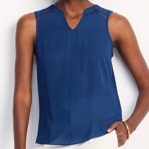 MONTGOMERY POST REGGIE BLOUSE NAVY-L